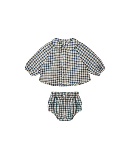 Rylee + Cru Nellie Set - Navy Check