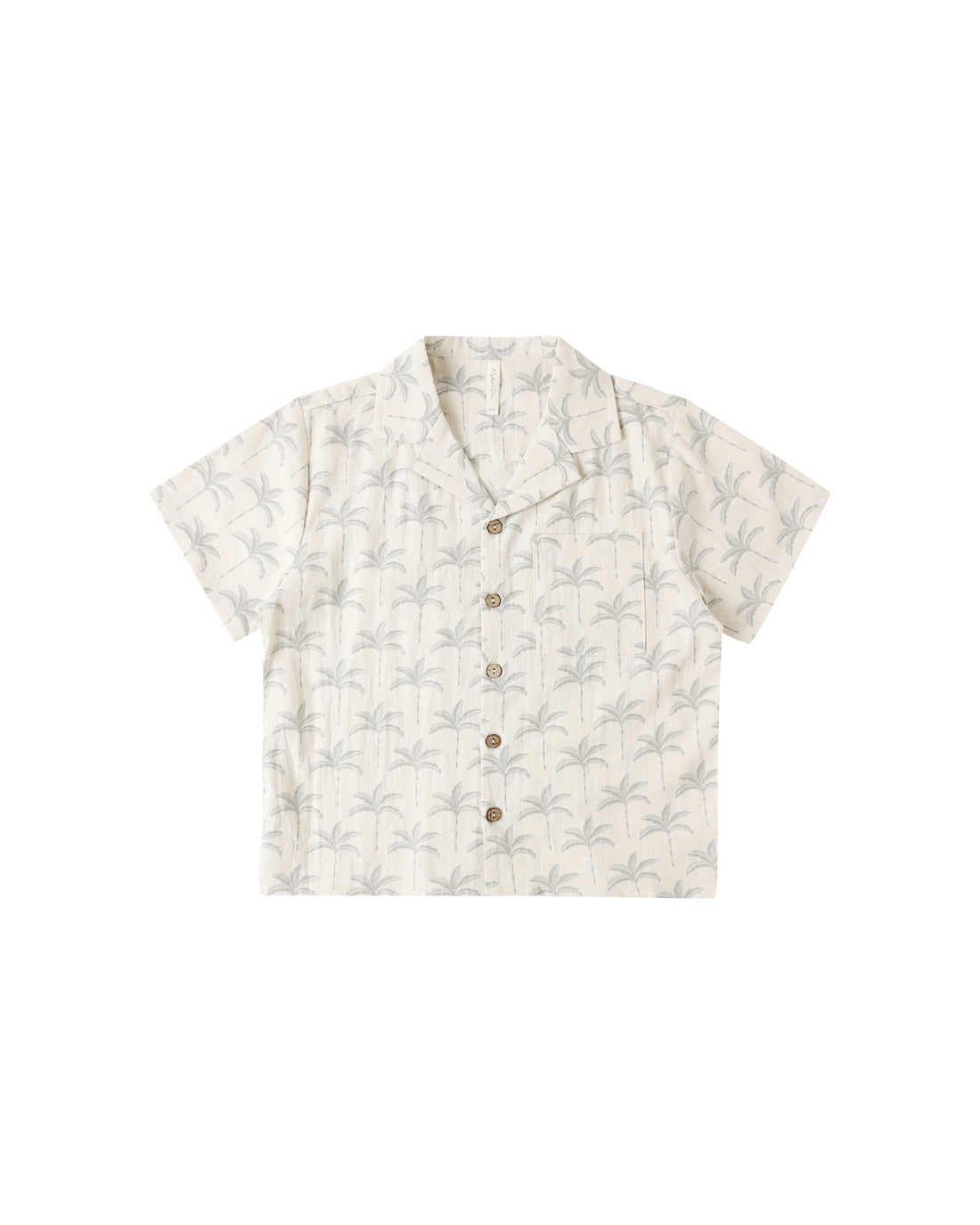 Rylee + Cru Lapel Collar Shirt - Palm Trees