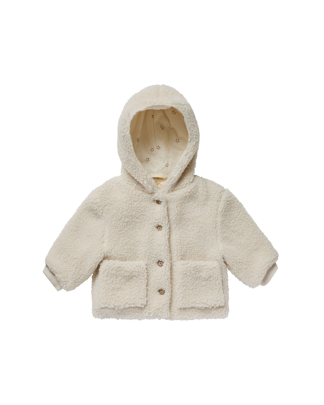 Rylee + Cru Shearling Baby Coat - Natural