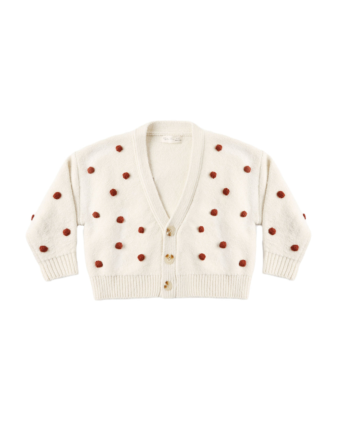 Rylee + Cru Boxy Crop Cardigan - Ruby Bobble