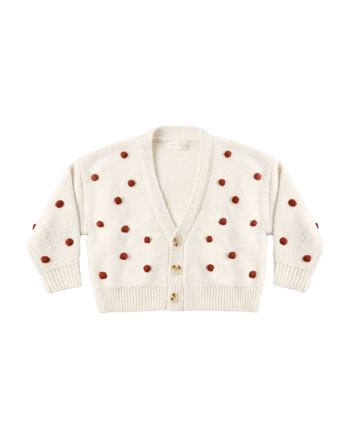 Rylee + Cru Boxy Crop Cardigan - Ruby Bobble