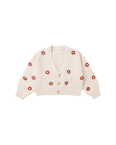 Rylee + Cru Boxy Crop Cardigan - Ruby Daisy