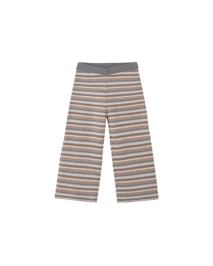 Rylee + Cru Knit Wide Leg Pant - Multi Stripe