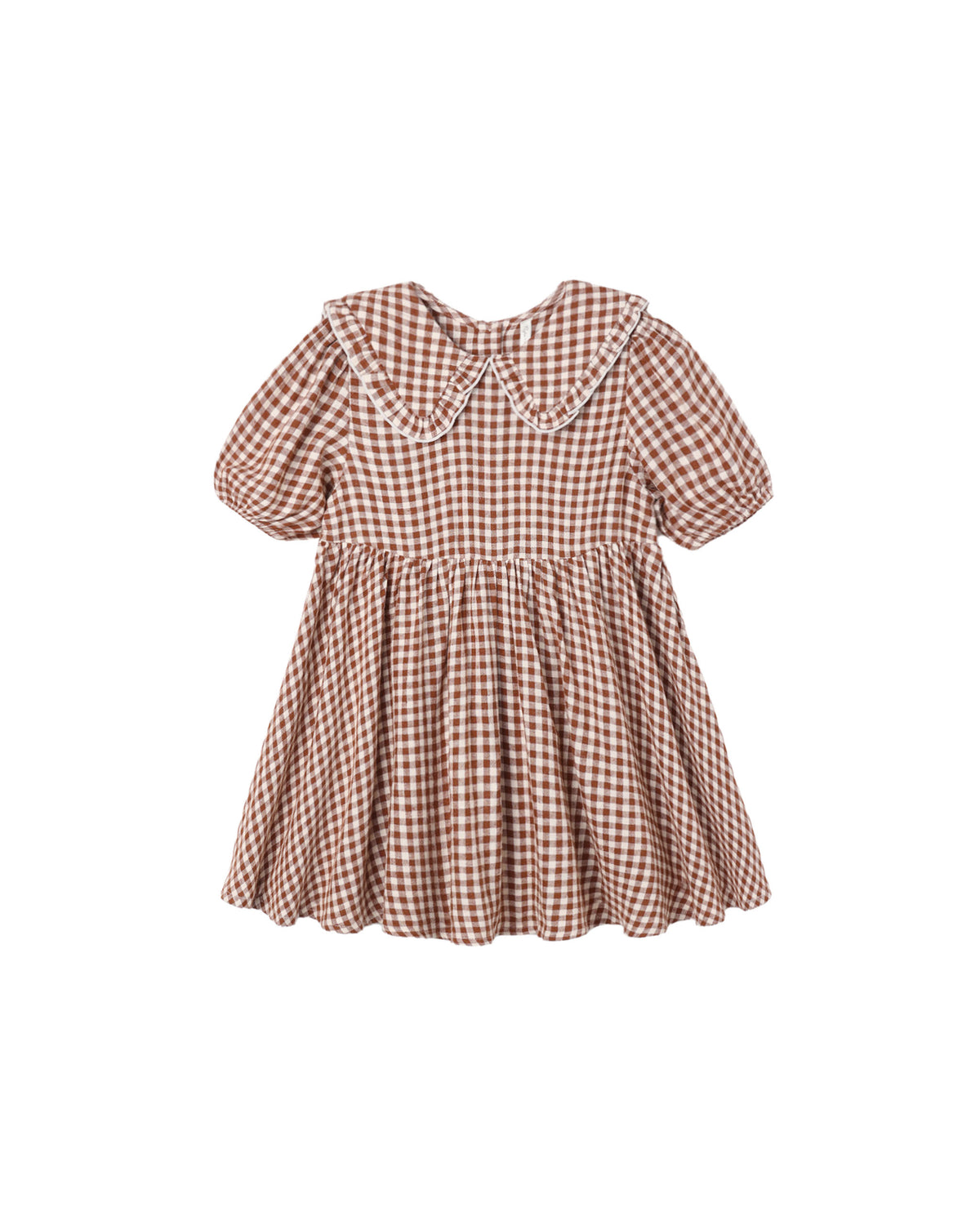 Rylee + Cru Camille Dress - Brick Check
