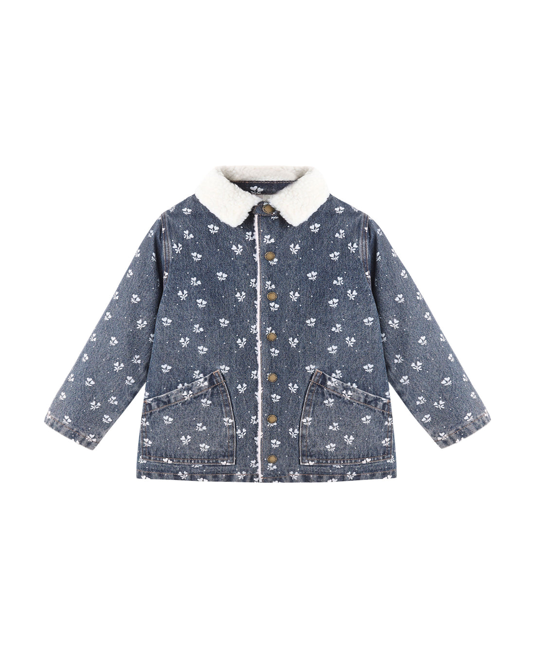 Rylee + Cru Long Chore Coat - Heart Ditsy