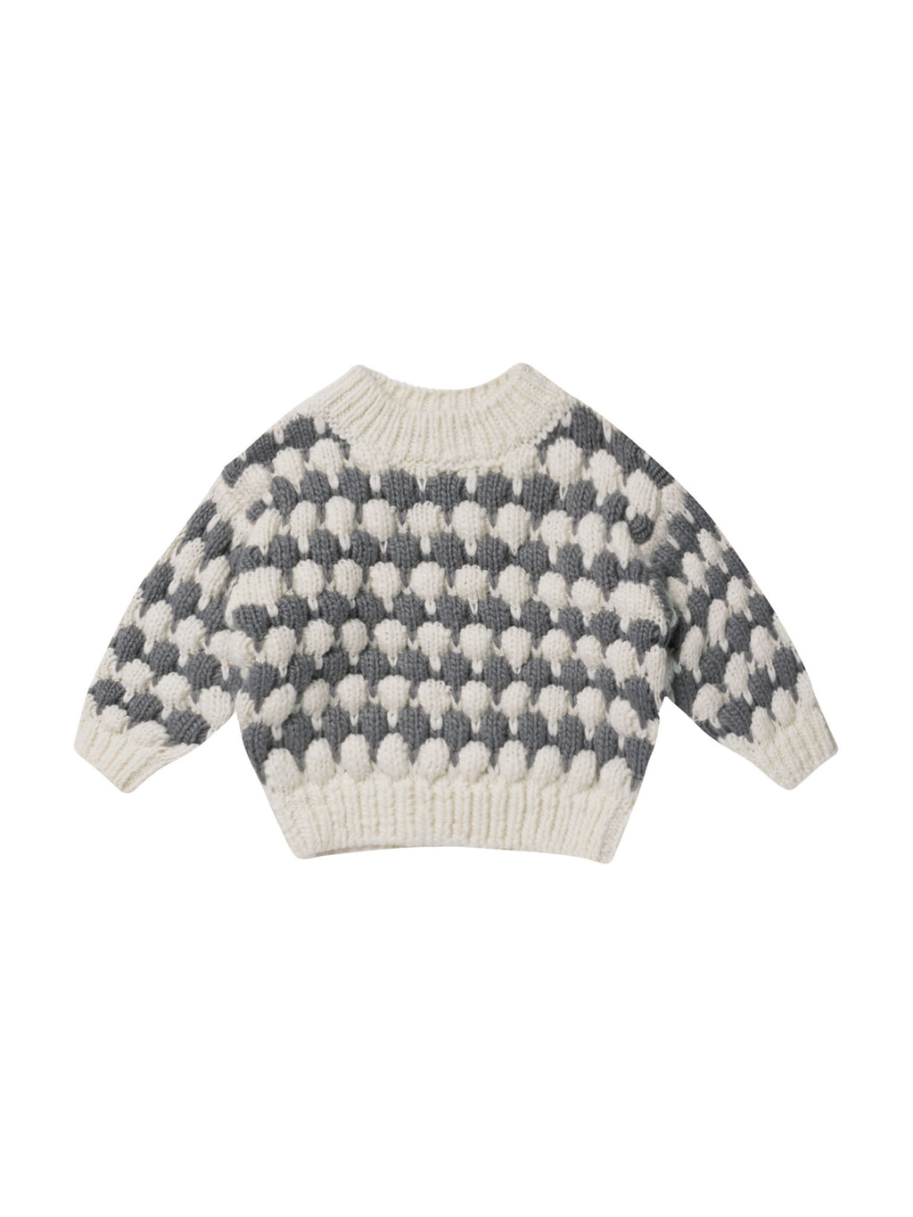 Rylee + Cru Relaxed Knit Sweater - Slate Stripe