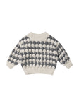Rylee + Cru Relaxed Knit Sweater - Slate Stripe
