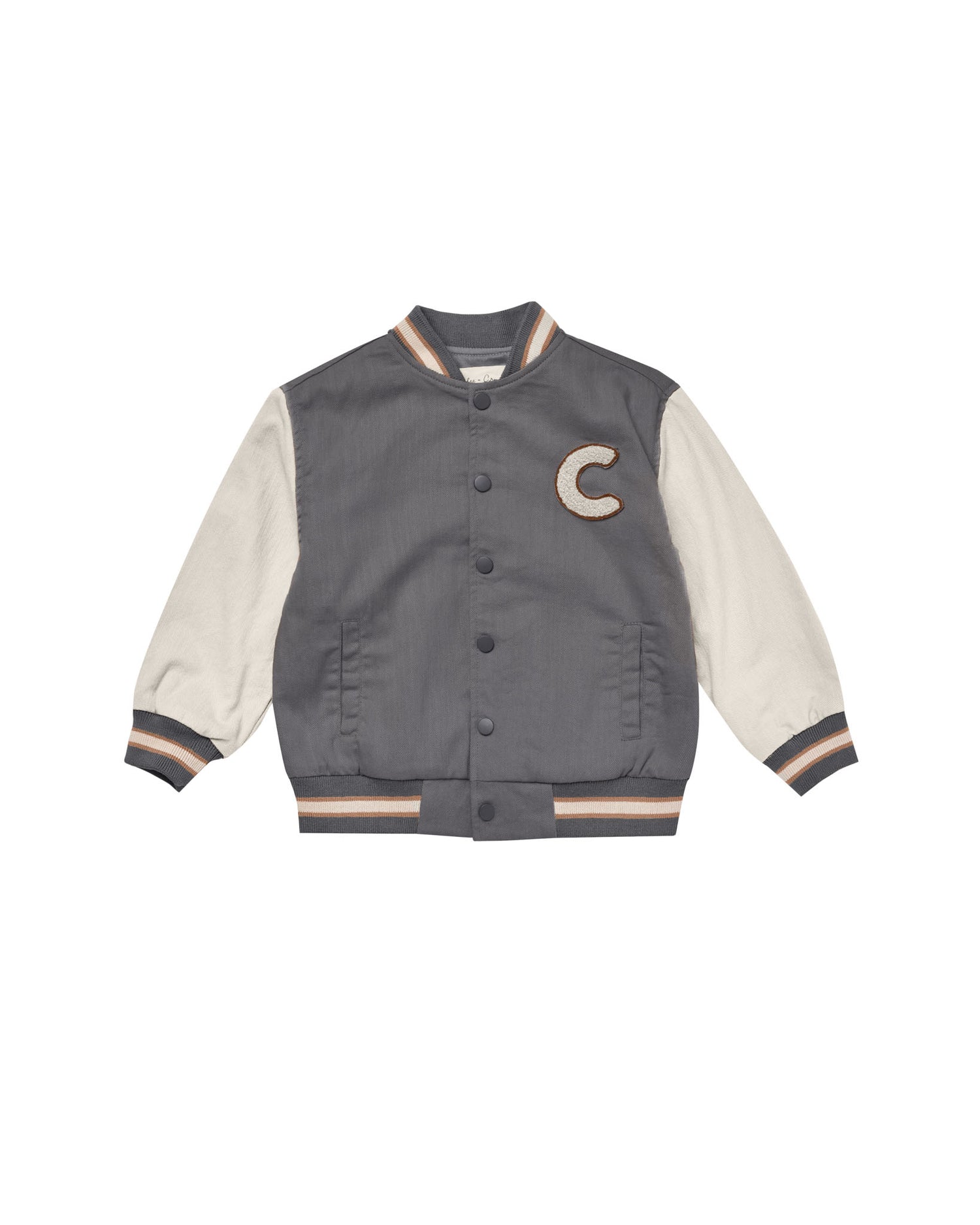 Rylee + Cru Varsity Jacket - Slate