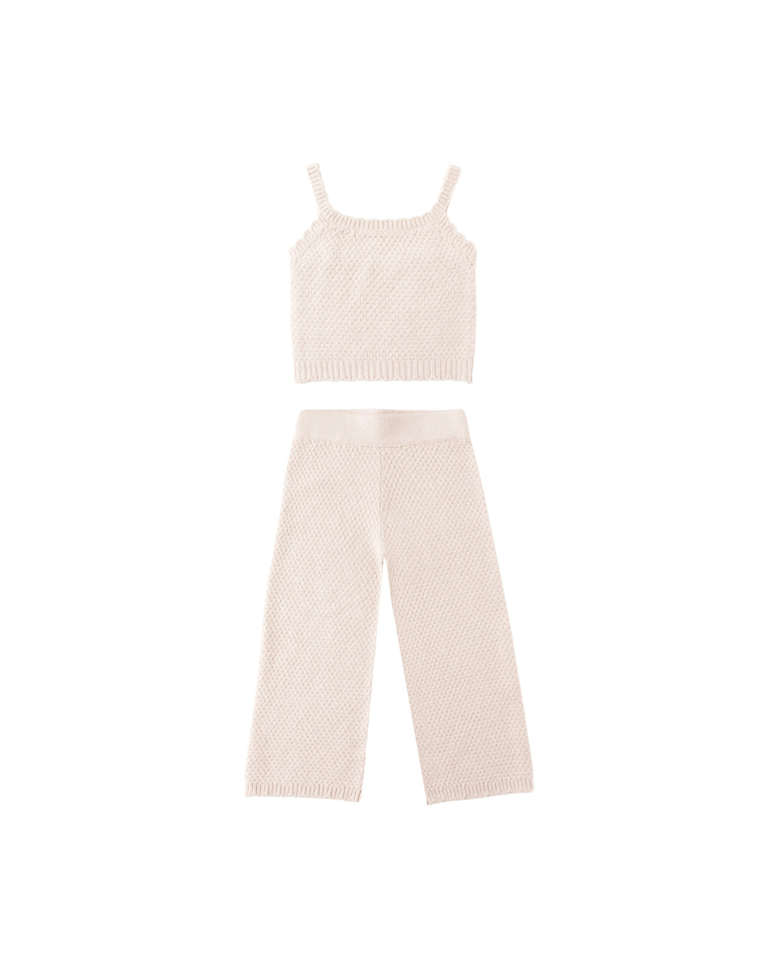 Rylee + Cru Knit Lounge Set - Heathered Petal