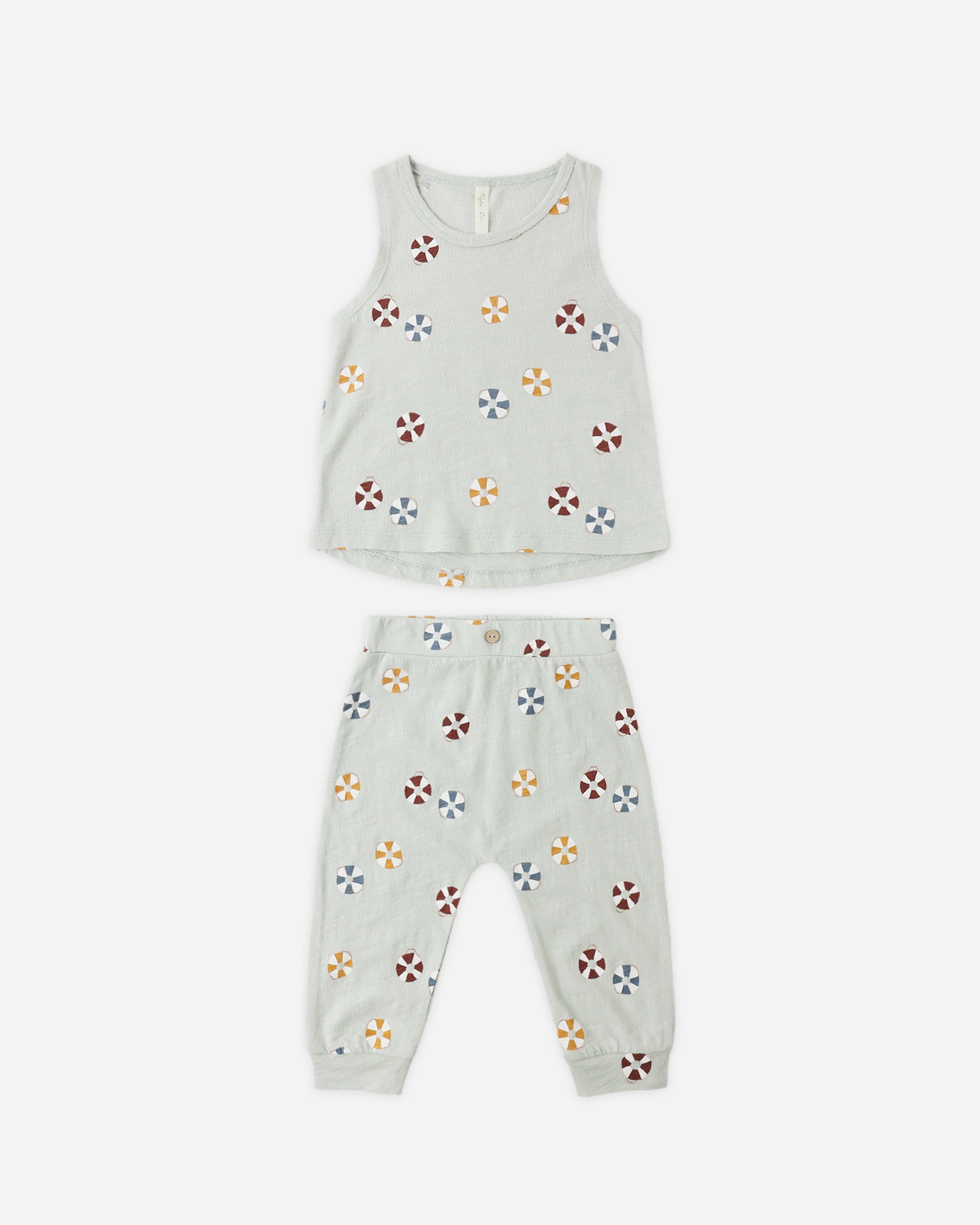 Rylee + Cru Tank + Slouch Pant Set - Floatie