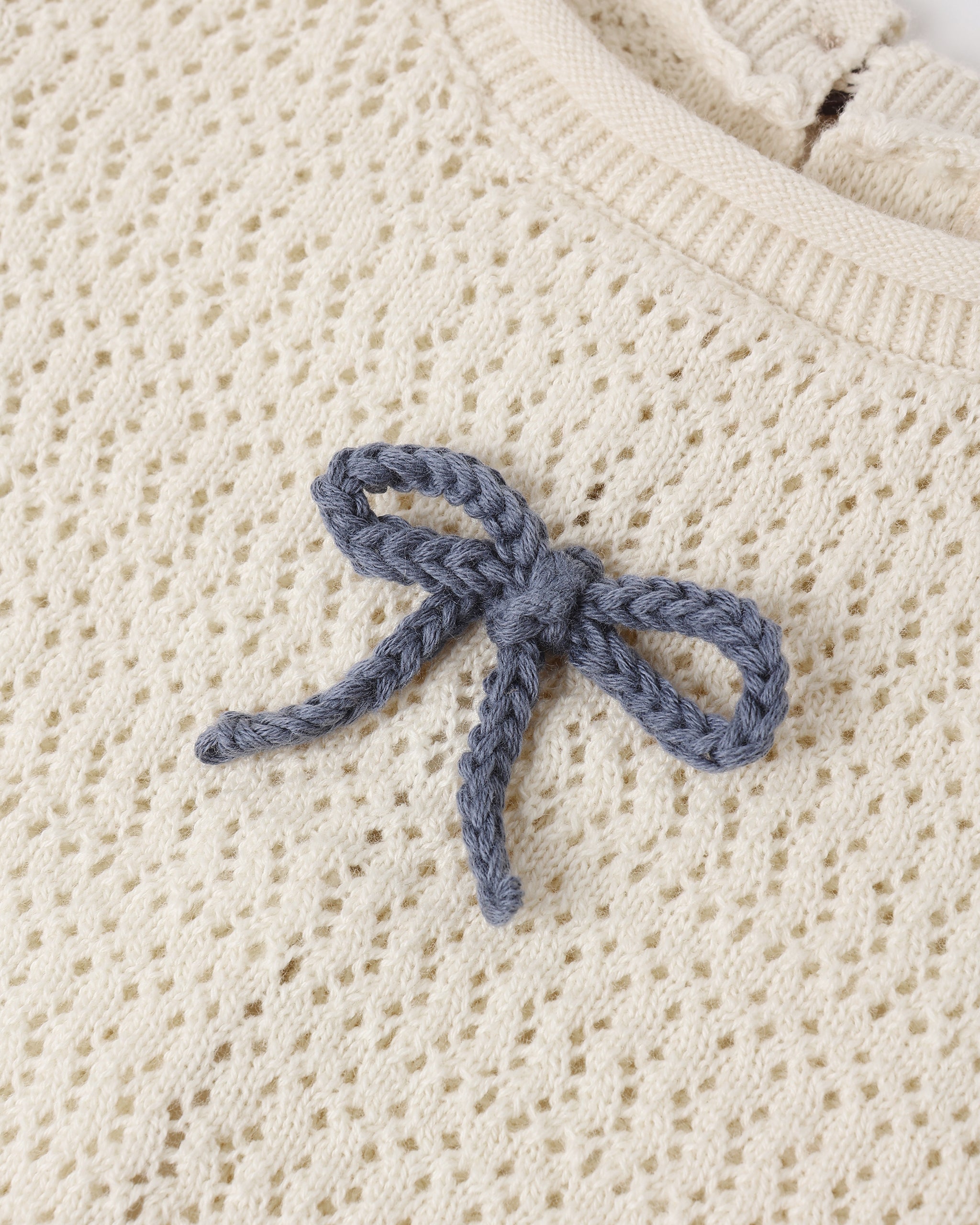 Rylee + Cru Scallop Knit Baby Set - Natural