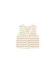 Rylee + Cru Knit Vest - Sand Stripe