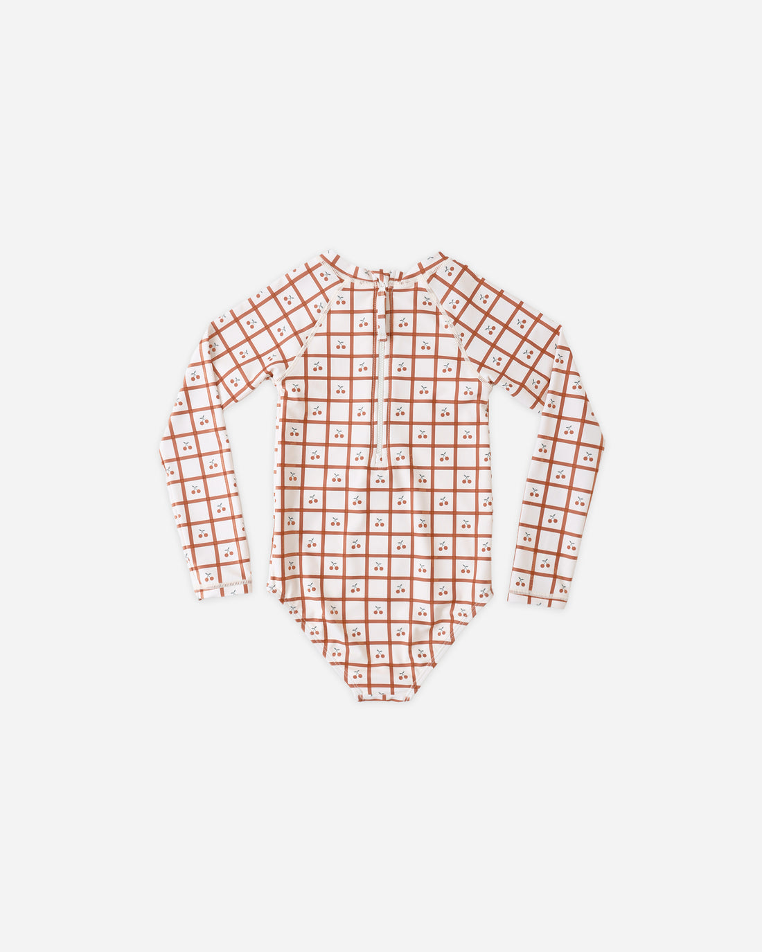 Rylee + Cru Delphine Rashguard One Piece - Cherry Check