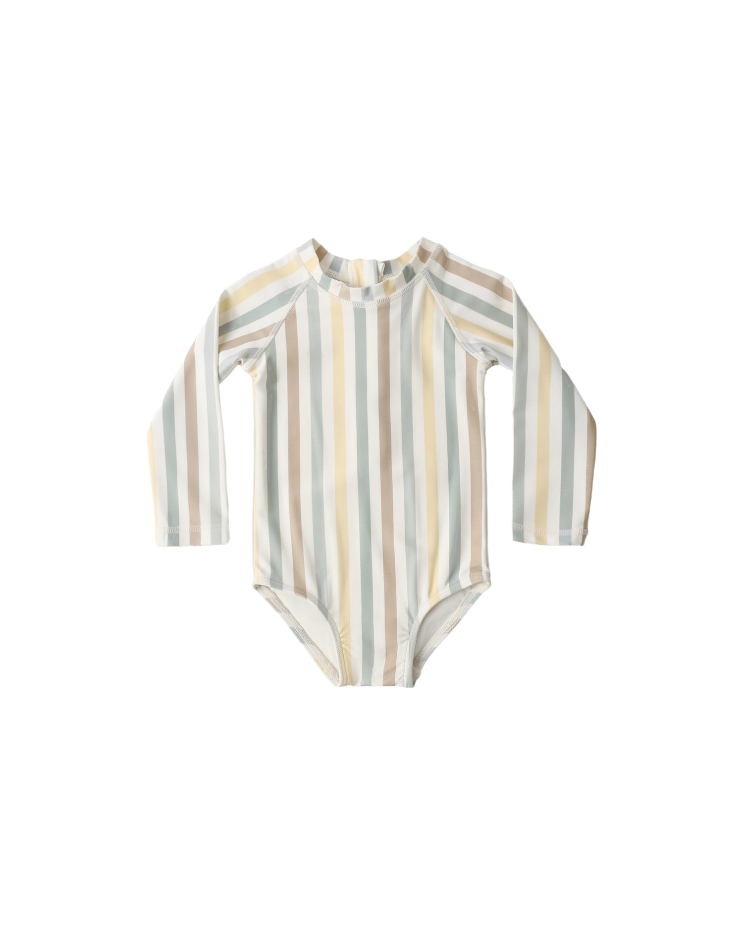 Rylee + Cru Delphine Rashguard One Piece - Valencia Stripe