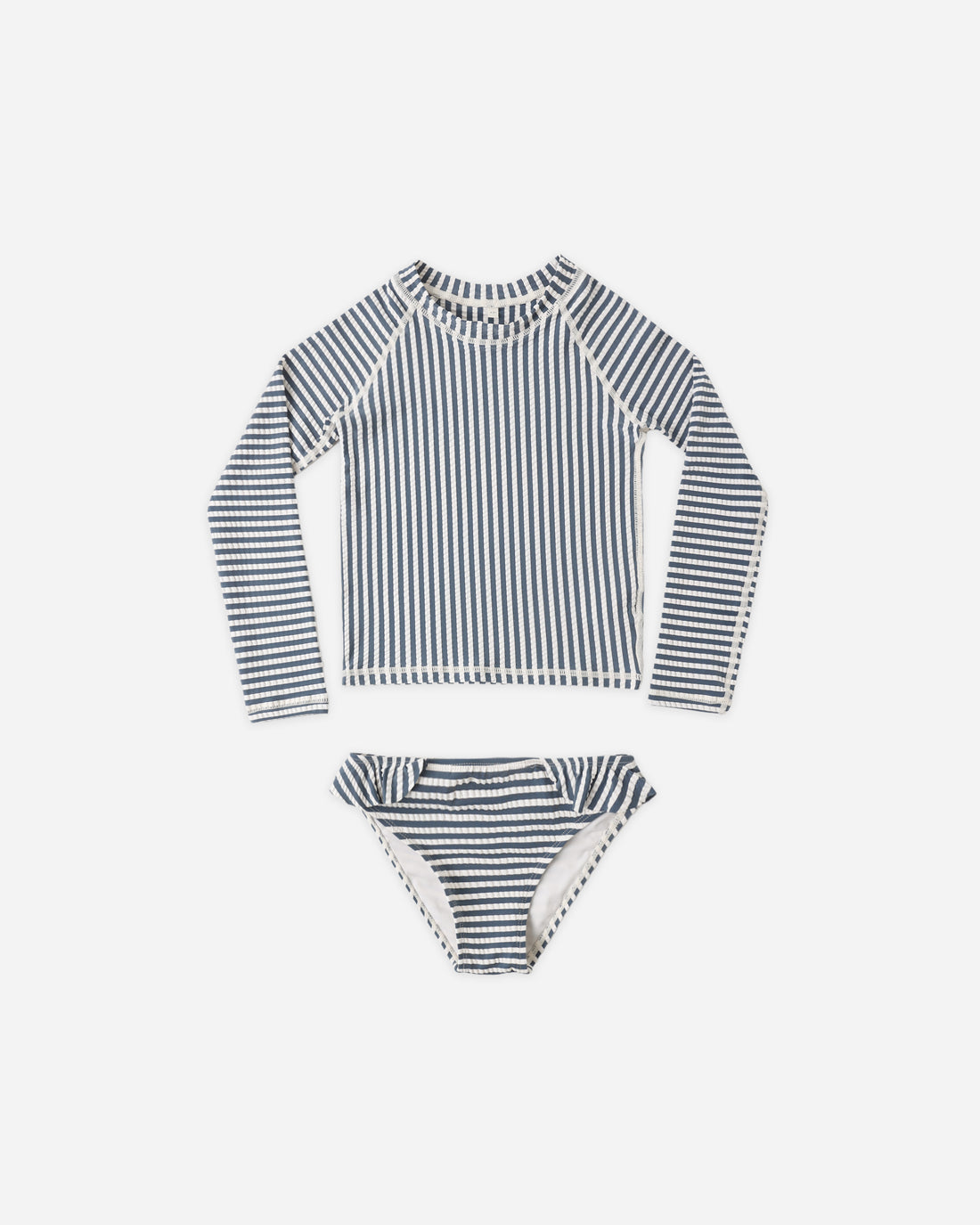 Rylee + Cru Maryn Rashguard Set - Navy Stripe