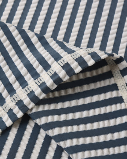 Rylee + Cru Maryn Rashguard Set - Navy Stripe