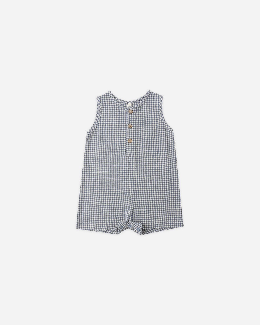 Rylee + Cru Mavrick Romper - Marine Gingham