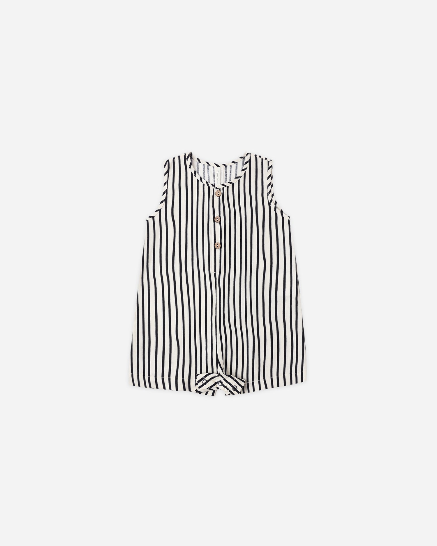Rylee + Cru Mavrick Romper - Wavy Stripe
