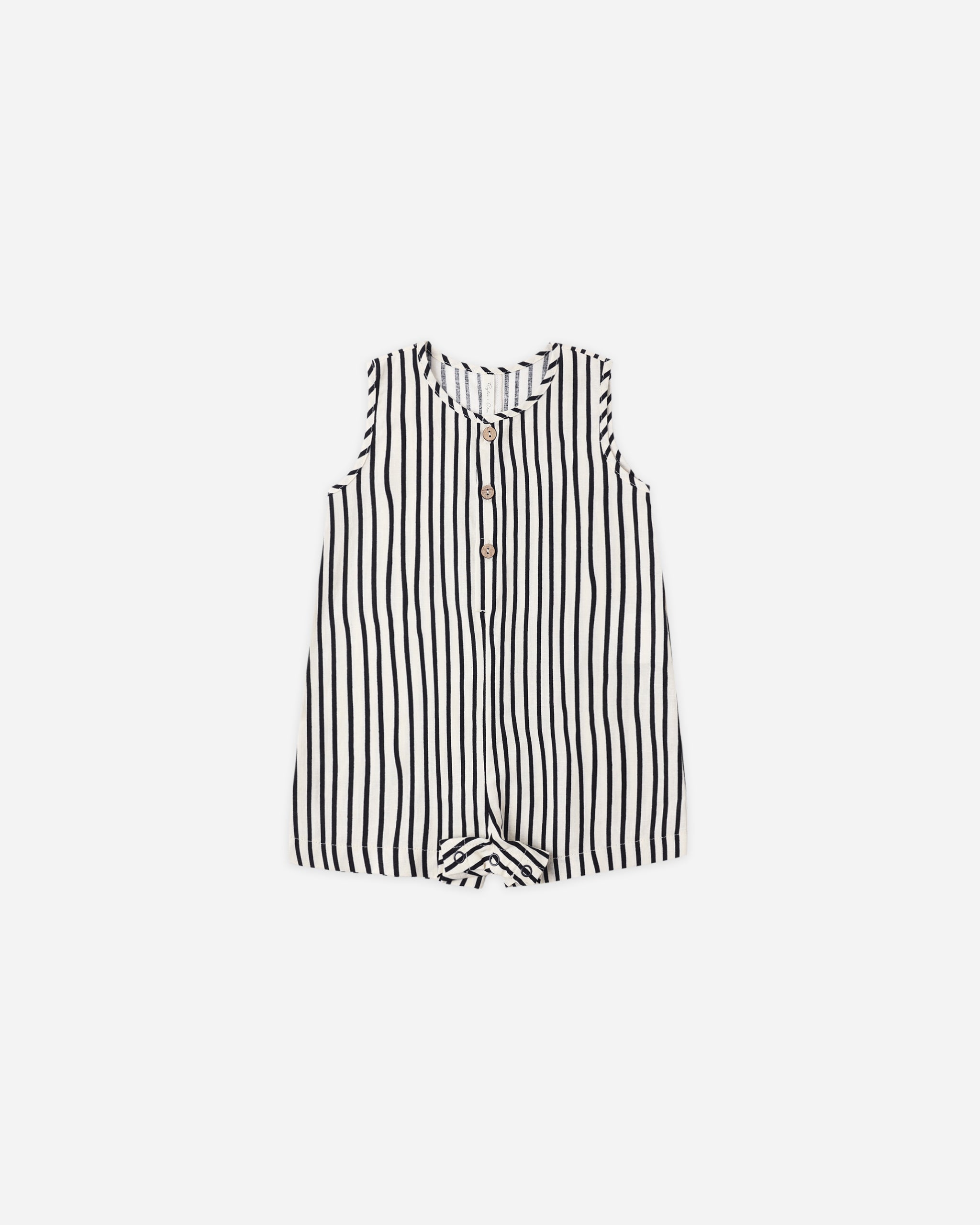 Rylee + Cru Mavrick Romper - Wavy Stripe