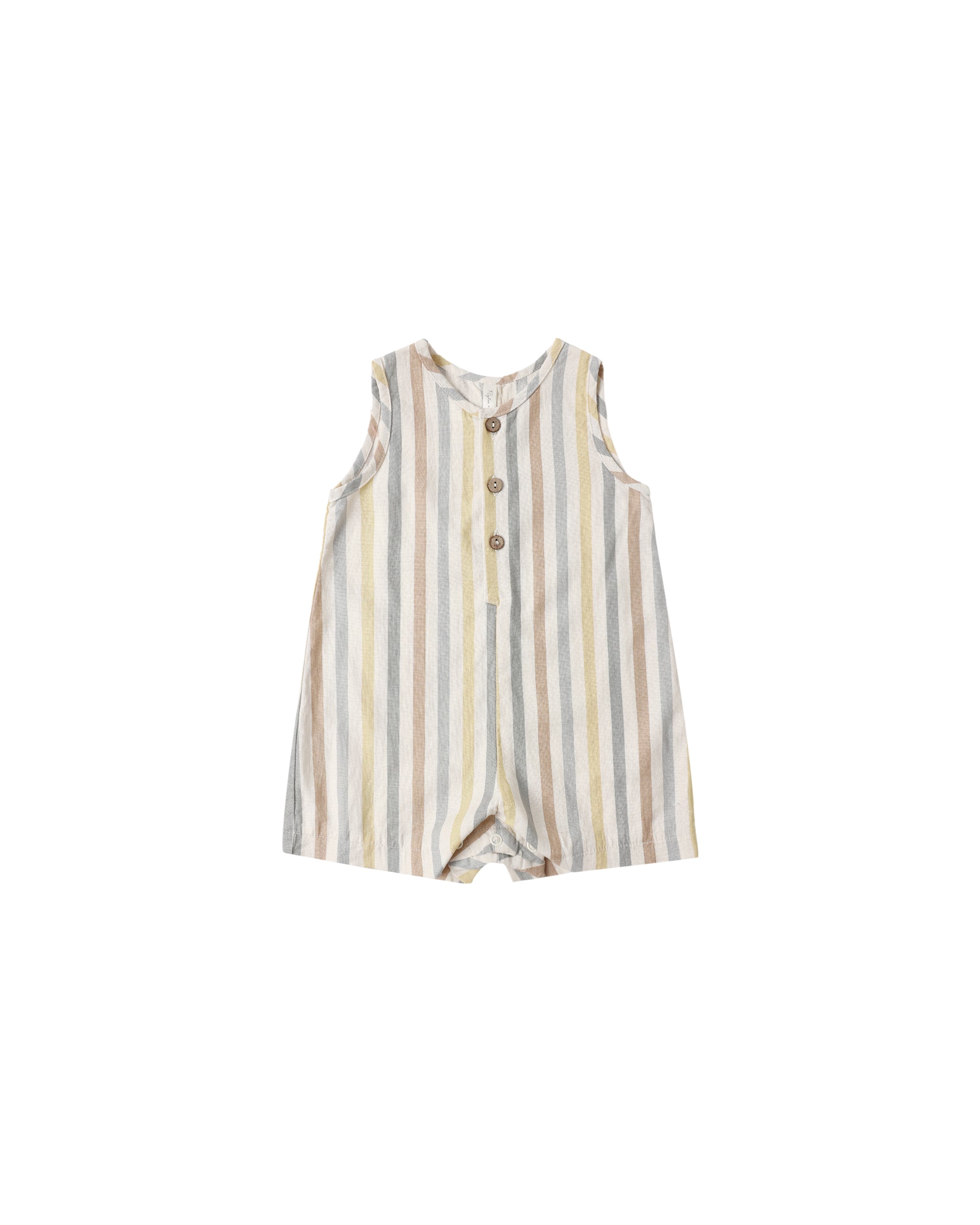 Rylee + Cru Mavrick Romper - Valencia Stripe