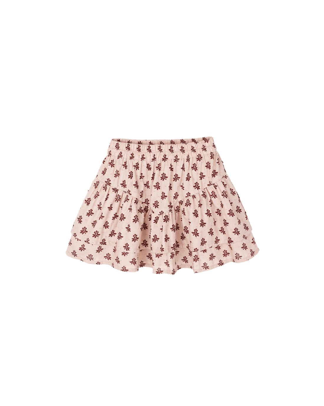 Rylee + Cru Tiered Mini Skirt - Blush Fleur