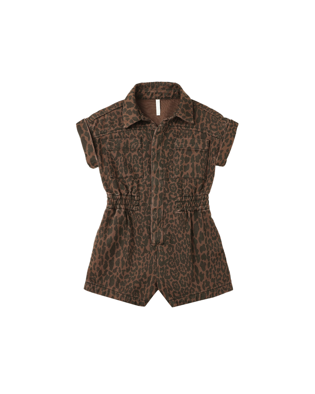 Rylee + Cru Utility Romper - Leopard