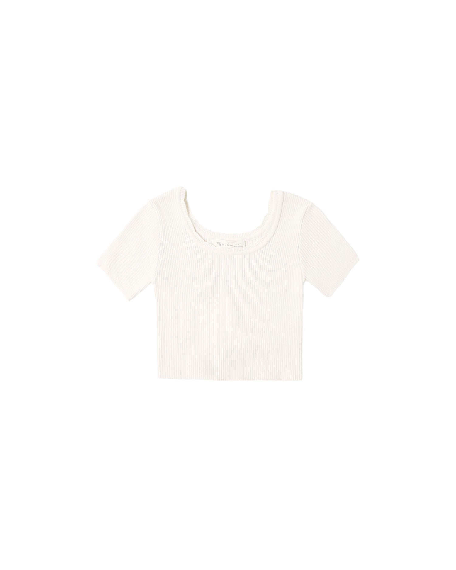 Rylee + Cru Scallop Tee - Natural