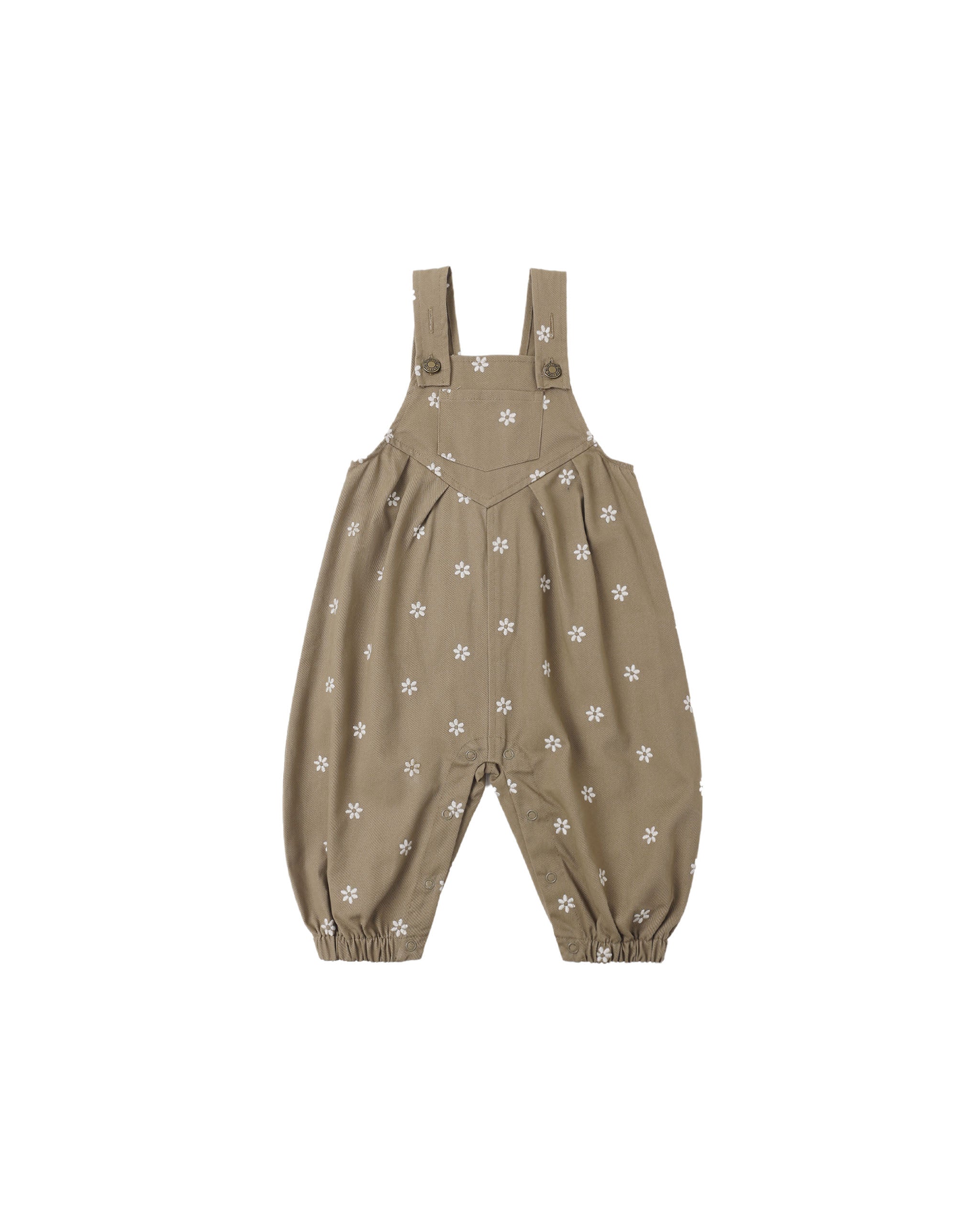 Rylee + Cru Vintage Overall - Embroidered Daisies