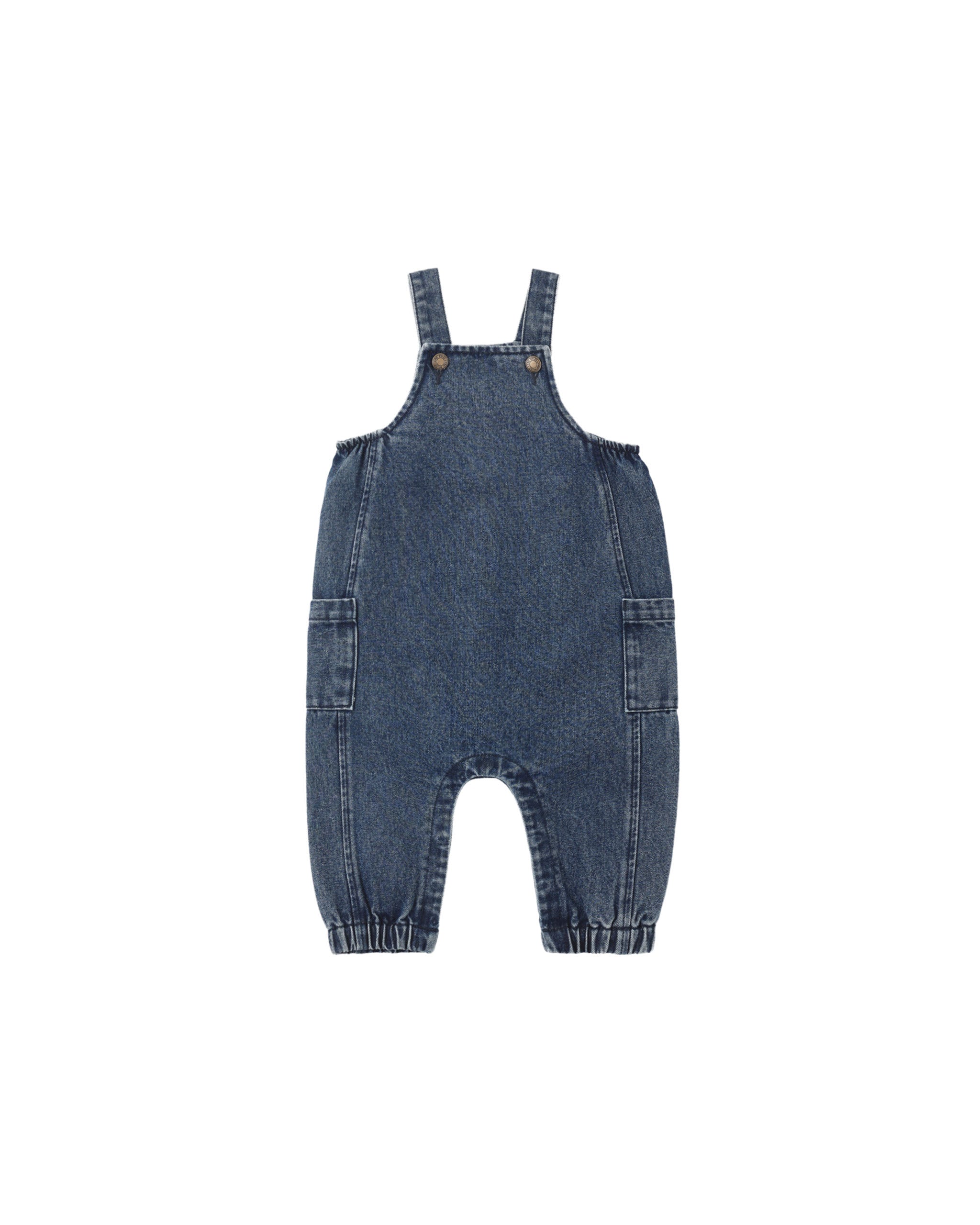 Rylee + Cru Cargo Baby Overall - Indigo