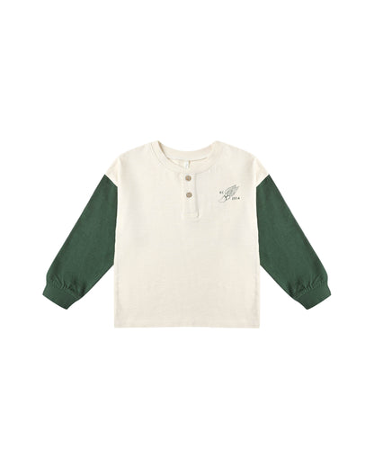 Rylee + Cru Relaxed Long Sleeve Henley - Chase Your Dreams