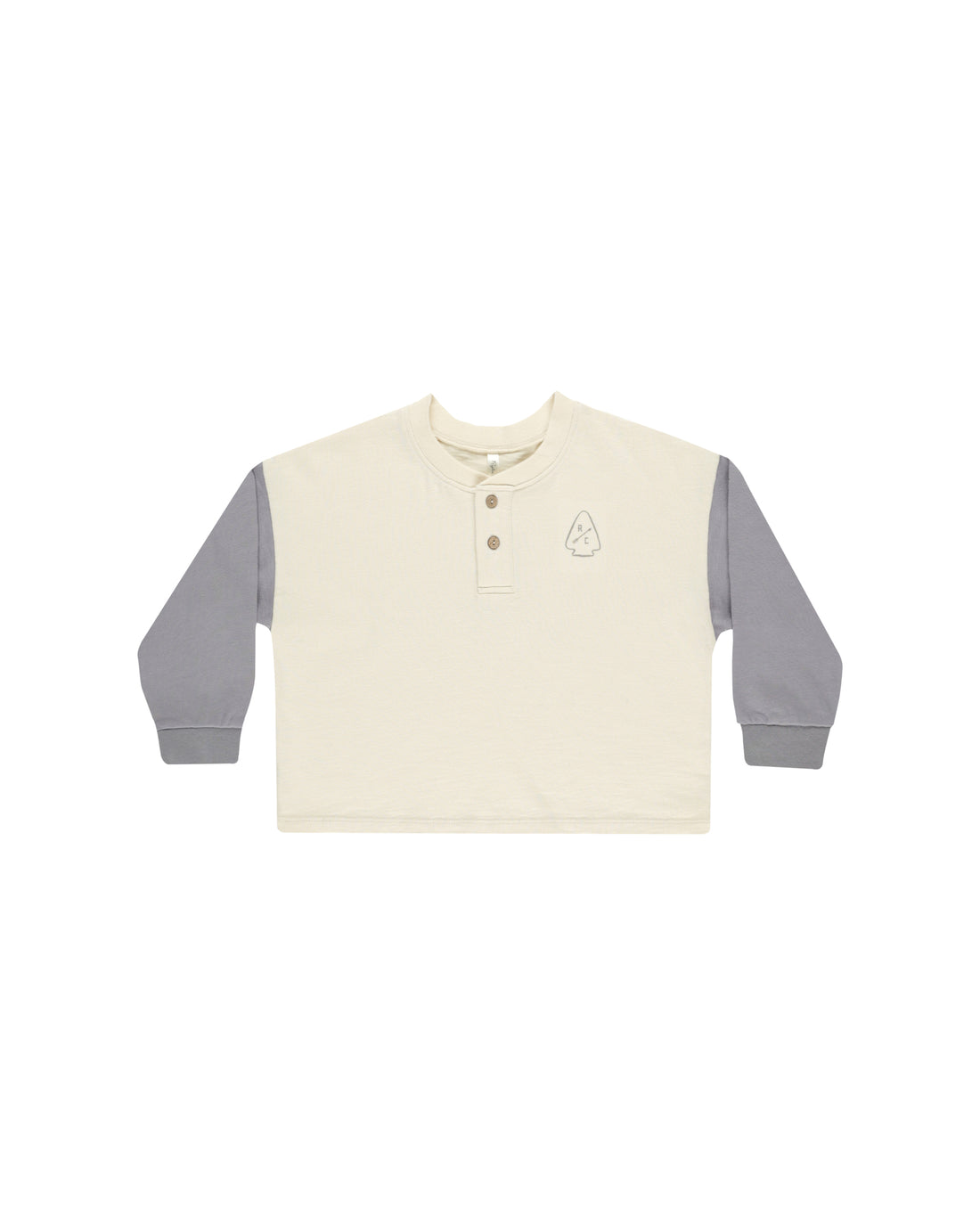 Rylee + Cru Relaxed Long Sleeve Henley - Explore - Natural