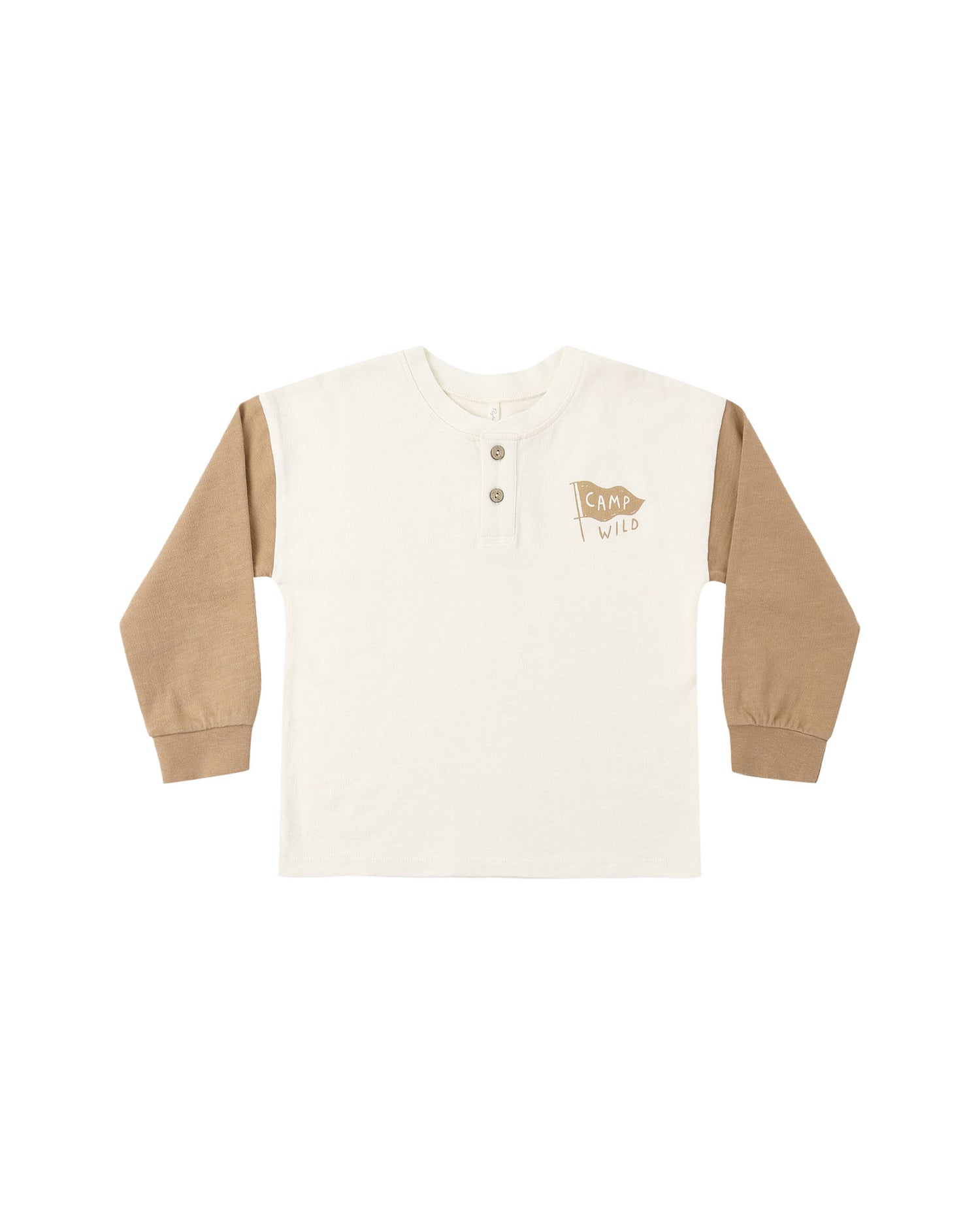 Rylee + Cru Relaxed Long Sleeve Henley - Camp Wild