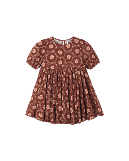 Rylee + Cru Rose Dress - Brick Daisies