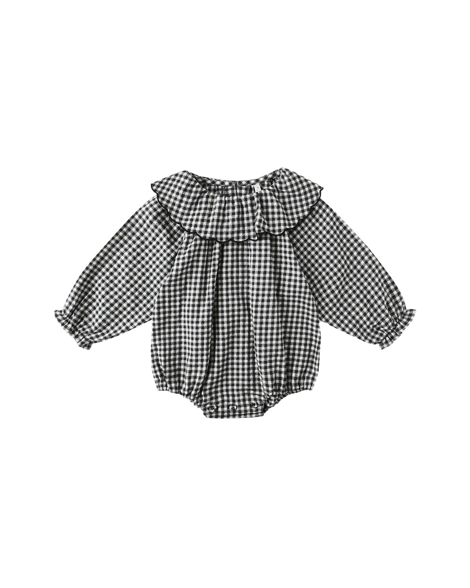 Rylee + Cru Colette Romper - Black Gingham