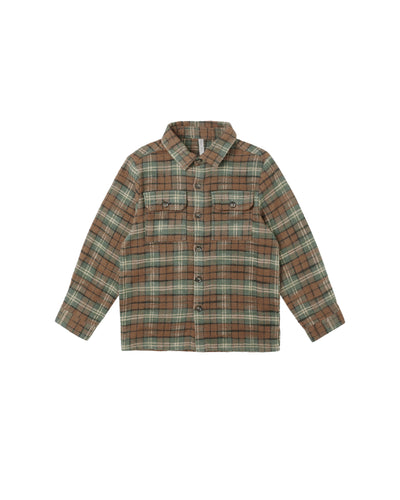 Rylee + Cru Pocketed Flannel Shirt - Holiday Plaid