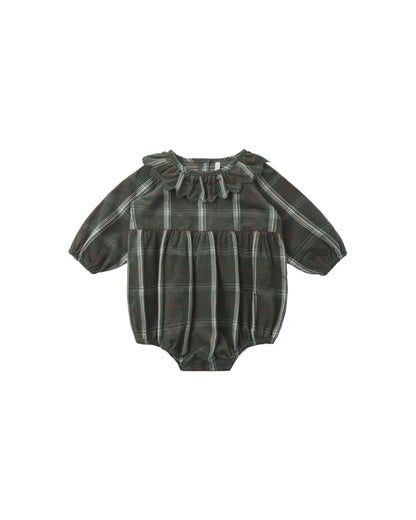 Rylee + Cru Freya Romper - Holiday Plaid