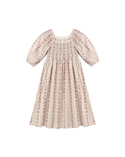 Rylee + Cru Della Dress - Floral Stripe