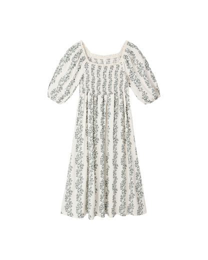 Rylee + Cru Della Dress - Green Vines