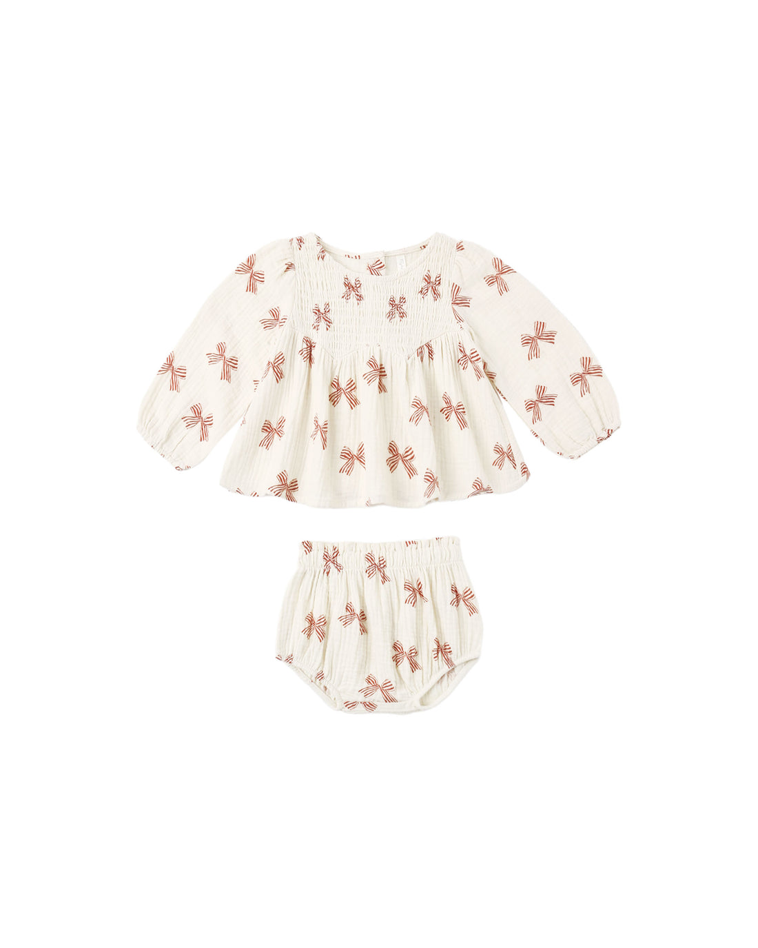 Rylee + Cru Sophia Top + Bloomer Set - Peppermint Bows