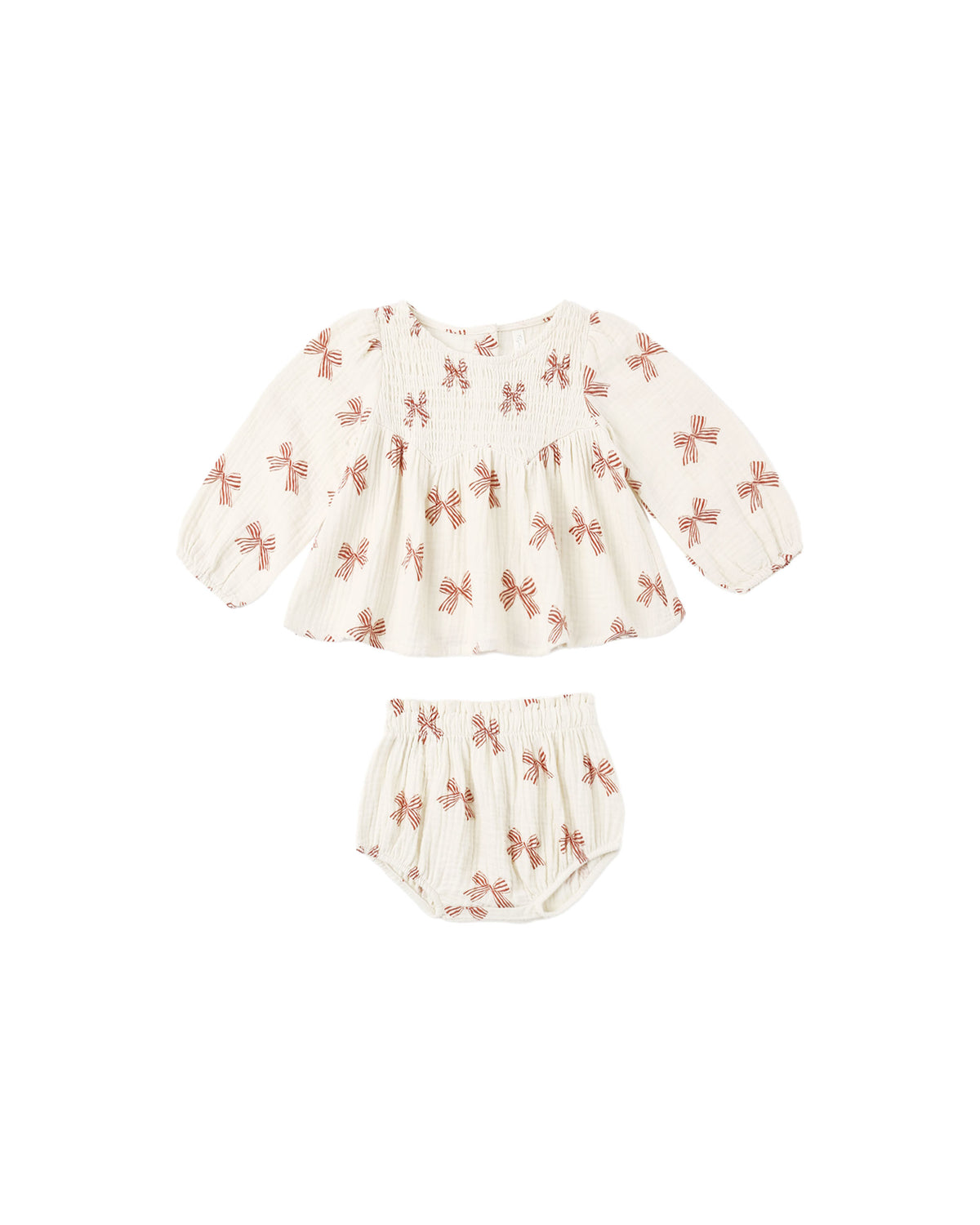 Rylee + Cru Sophia Top + Bloomer Set - Peppermint Bows