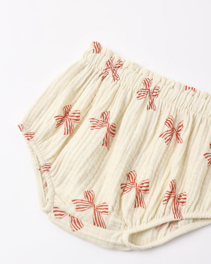 Rylee + Cru Sophia Top + Bloomer Set - Peppermint Bows