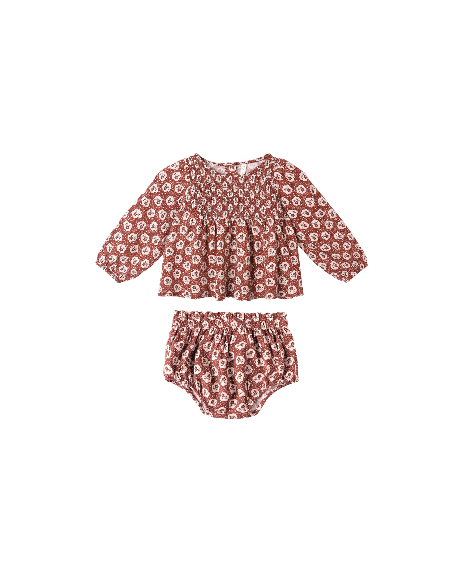 Rylee + Cru Sophia Top + Bloomer Set - Ruby Fleur