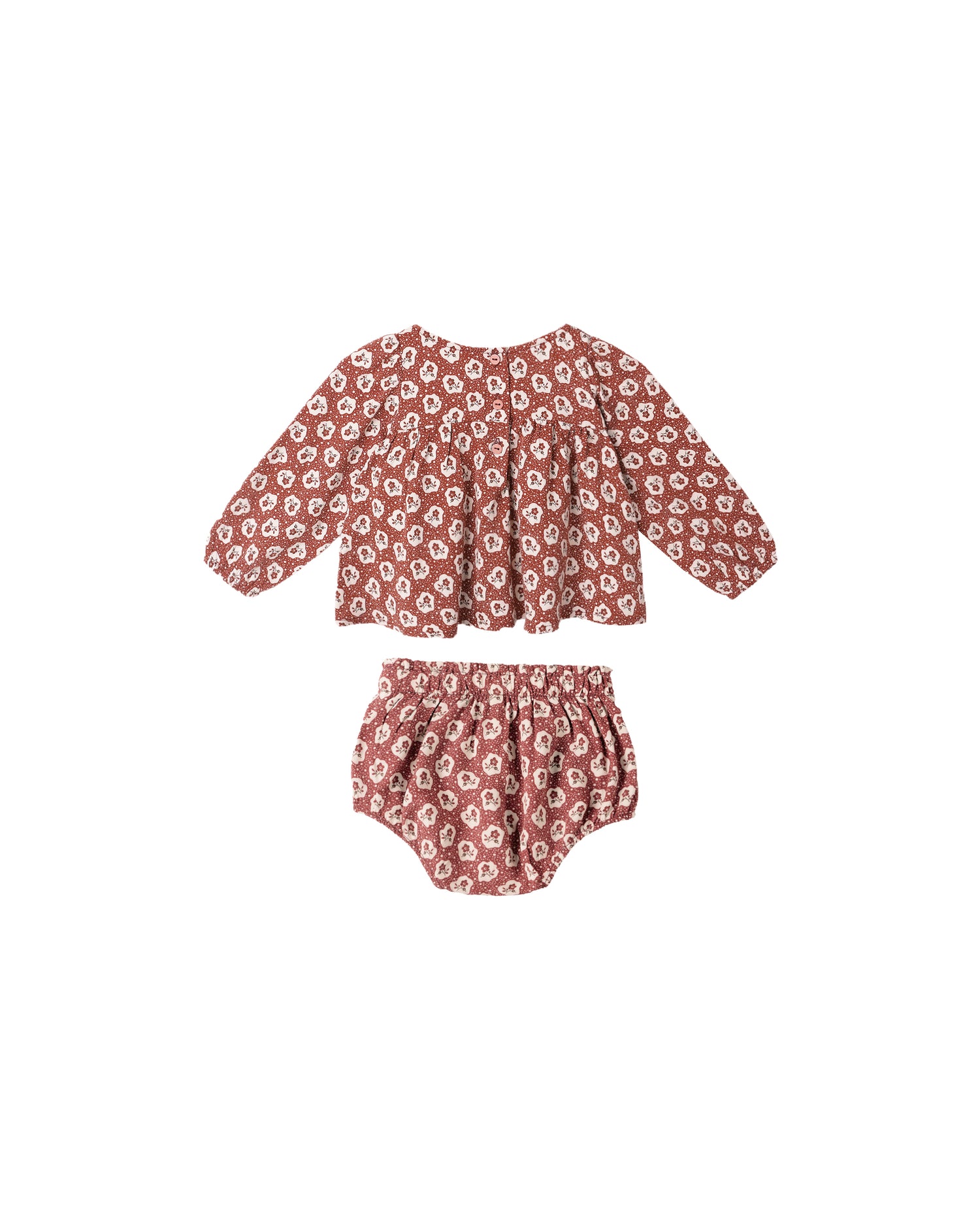 Rylee + Cru Sophia Top + Bloomer Set - Ruby Fleur