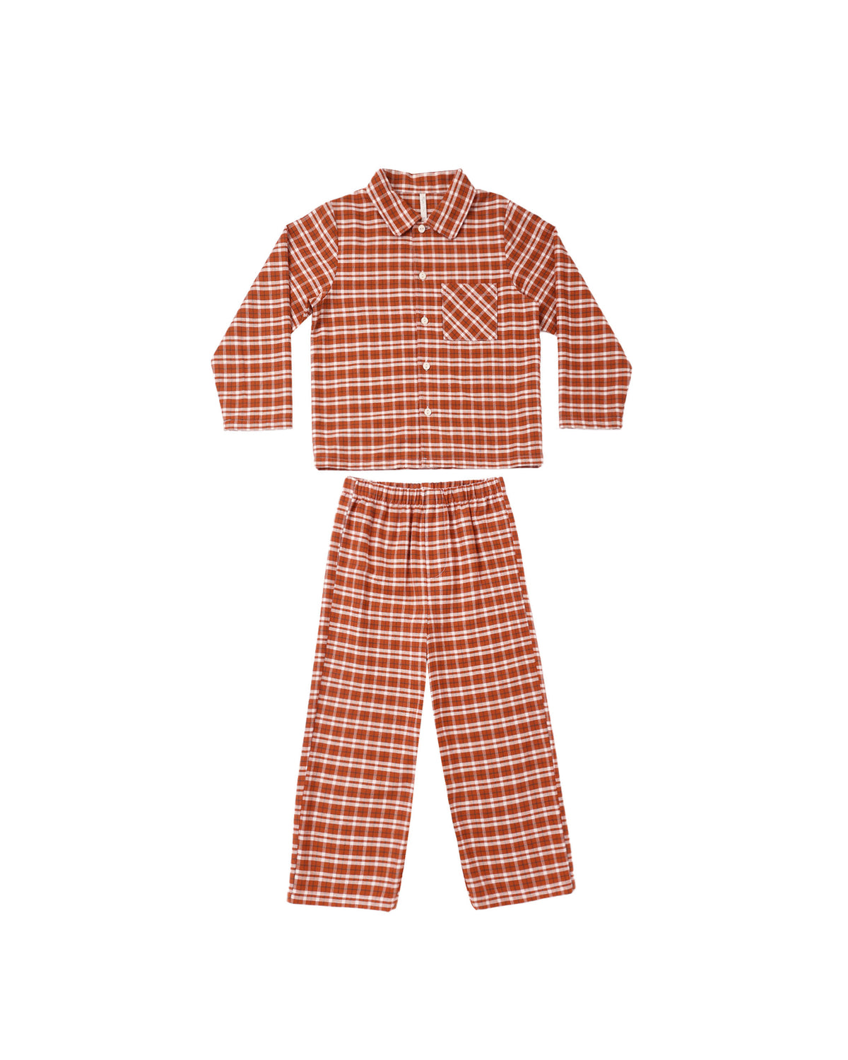 Rylee + Cru Long Sleeve Pajamas - Ruby Plaid