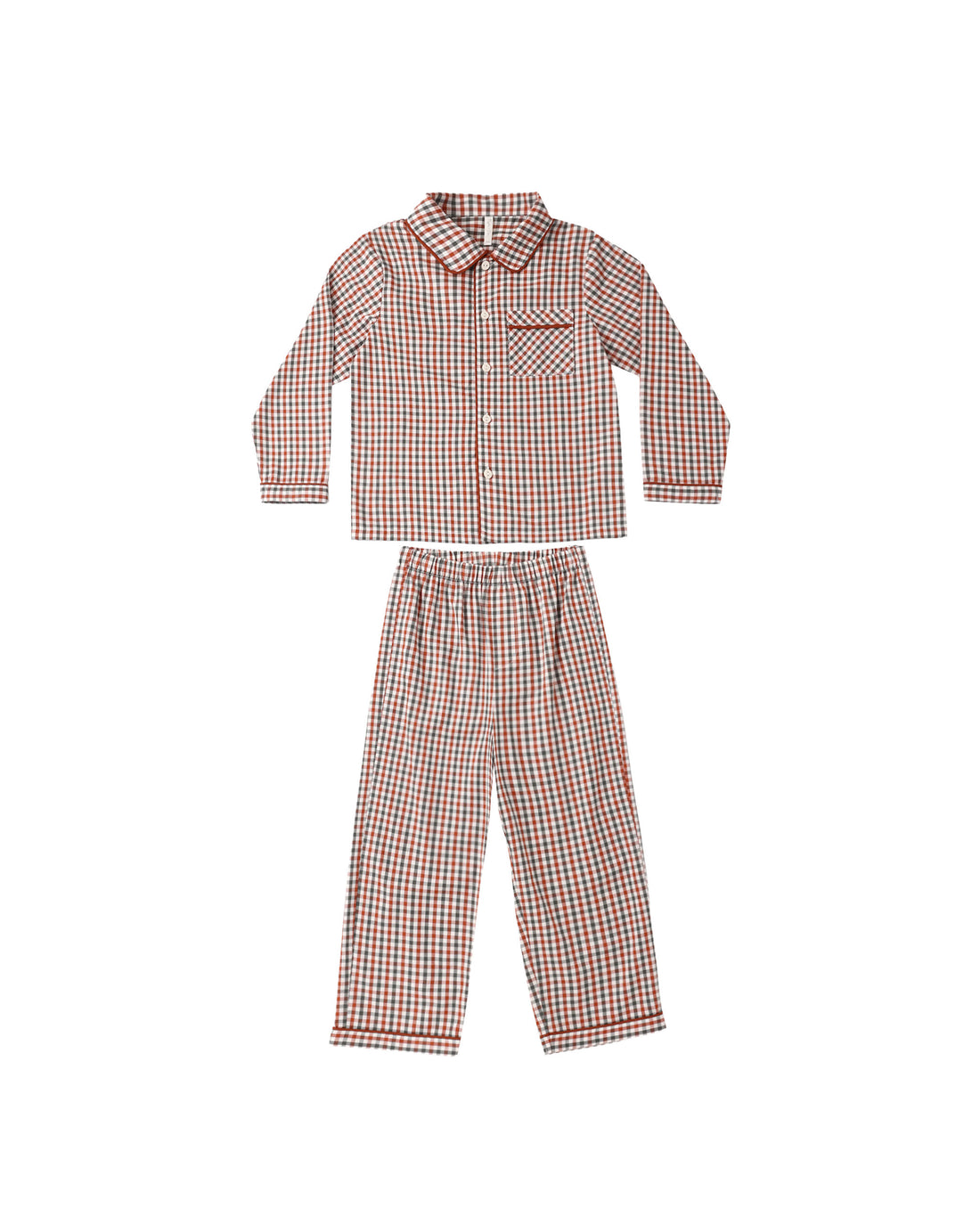 Rylee + Cru Long Sleeve Pajamas - Holiday Gingham