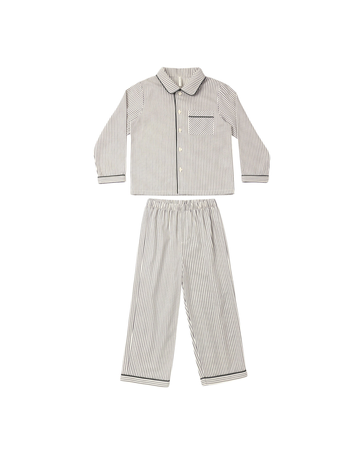 Rylee + Cru Long Sleeve Pajamas - Evergreen Stripe