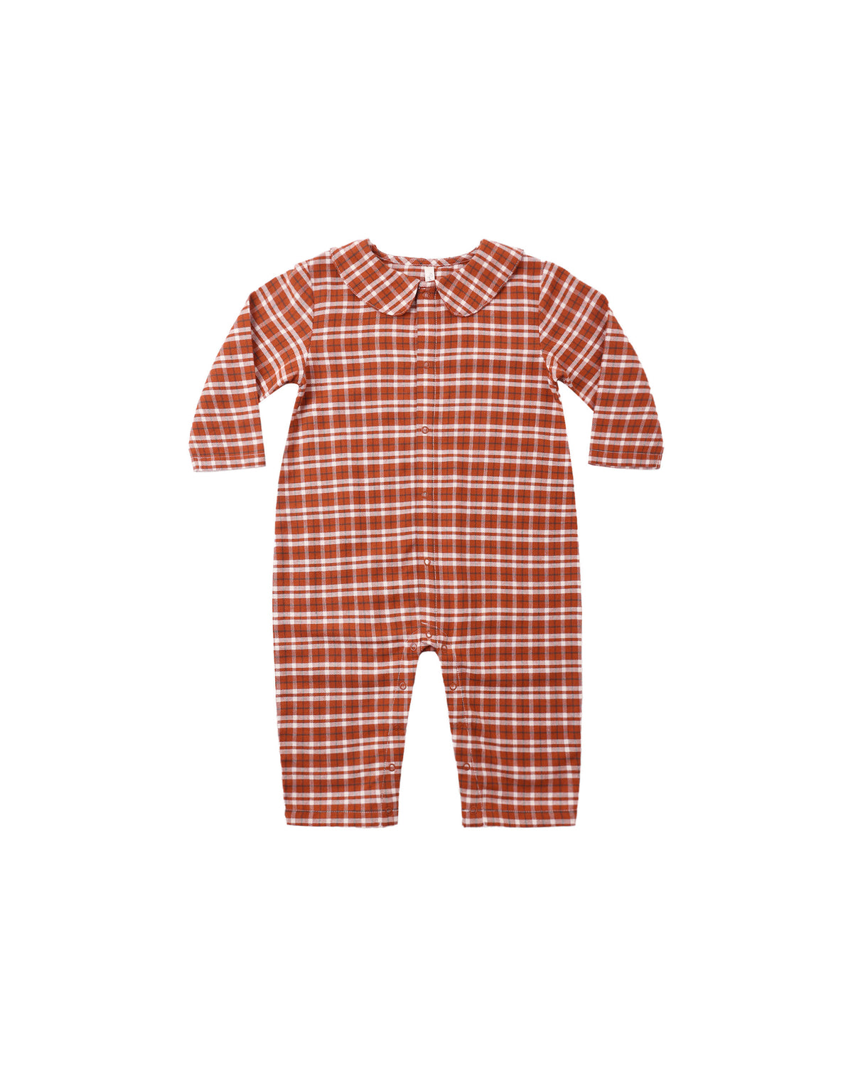 Rylee + Cru Baby Pajamas Romper - Ruby Plaid