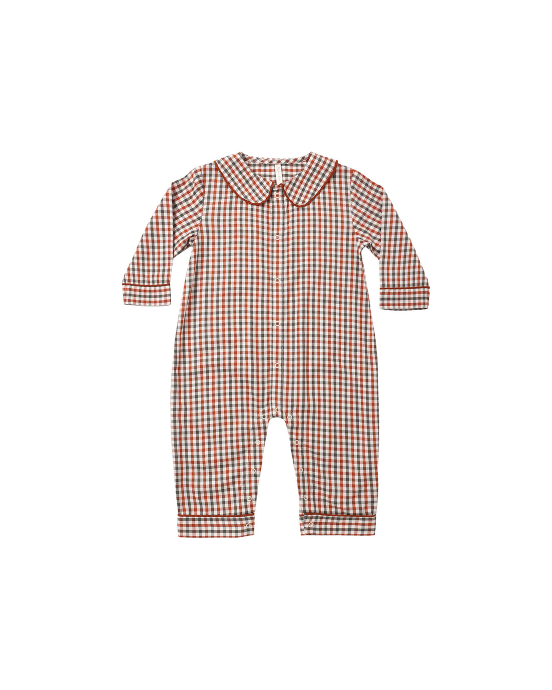 Rylee + Cru Baby Pajamas Romper - Holiday Gingham