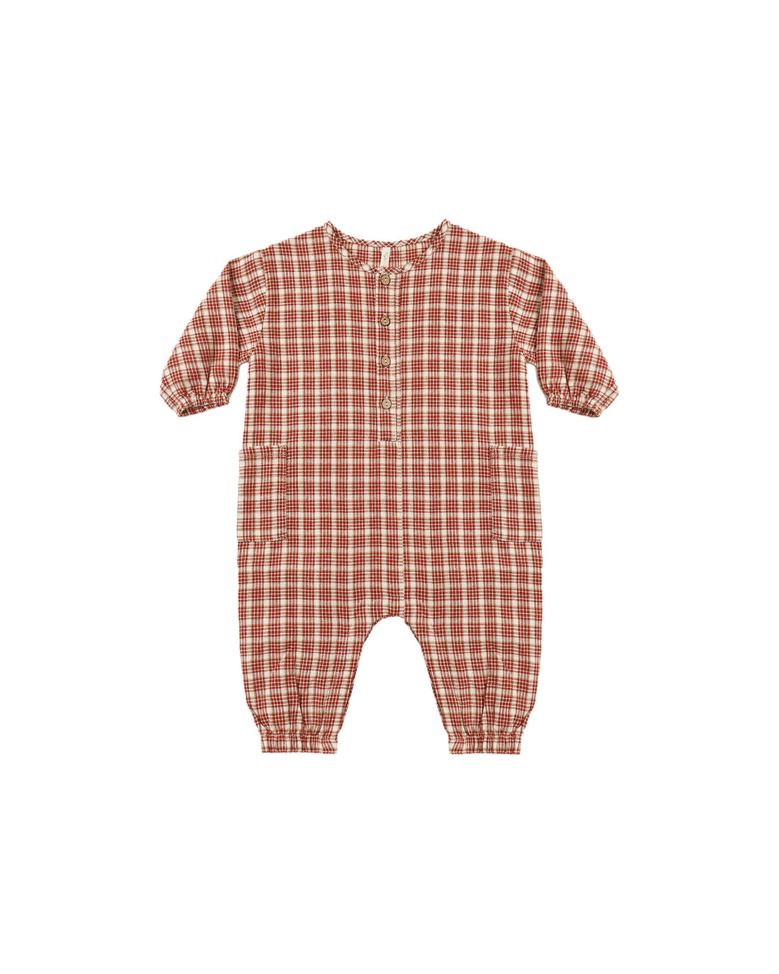 Rylee + Cru Relaxed Woven Jumpsuit - Vintage Plaid