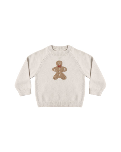 Rylee + Cru Relaxed Raglan Sweater - Gingerbread Man